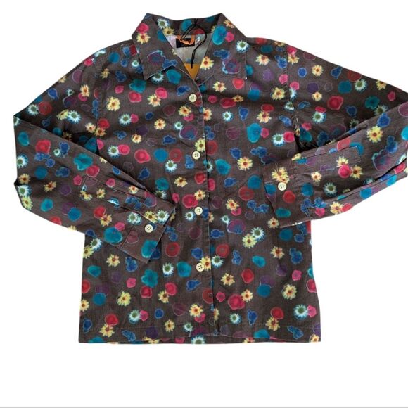 Paul Smith Youth Floral Print Button Up Dress Shirt‎ Size 7/8 NWT